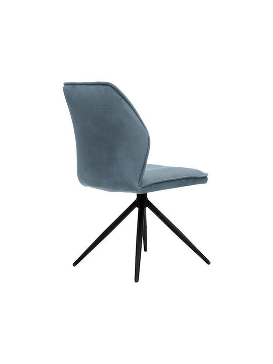 Arleta Dining Room Metallic Chair Sky Blue 52x46x91cm 2pcs