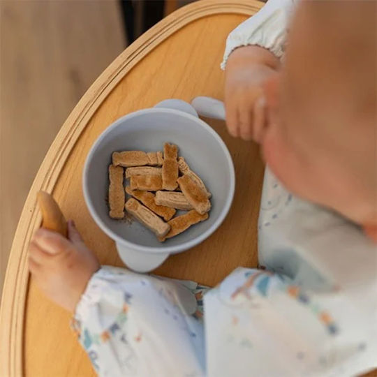 Babyono Baby Food Bowl made of Silicone Blue