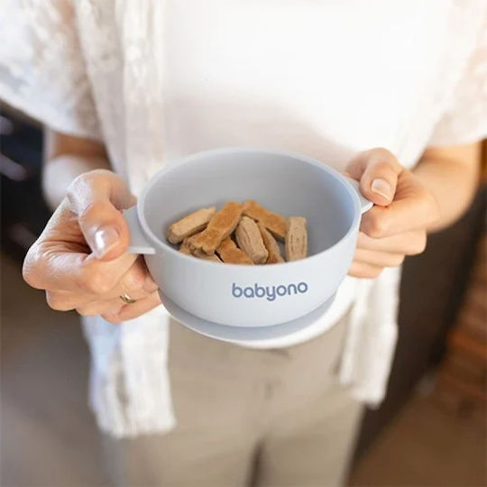 Babyono Baby Food Bowl made of Silicone Blue
