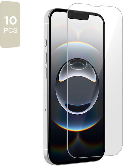 Tech-Protect Gehärtetes Glas 10 Stück (iPhone 17e / 16e / 14 / 13 / 13 Pro)