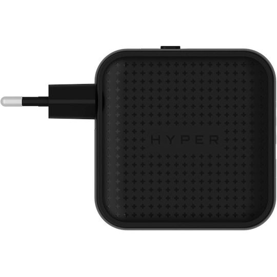 Hyper Hyperjuice 70w Usb-c Gan Travel Charger 3c+1a Black