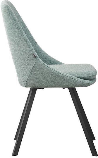 5174 Dining Room Metallic Chair Mint 56x48x85cm 2pcs
