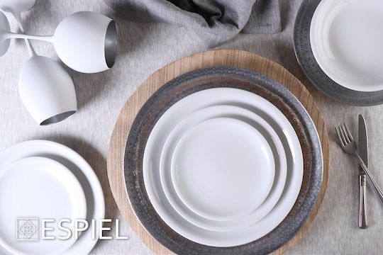 Espiel Maya Weißweinbrillen / Cocktail/Trinken aus Metall Weiß RAB321K6 6Stücke
