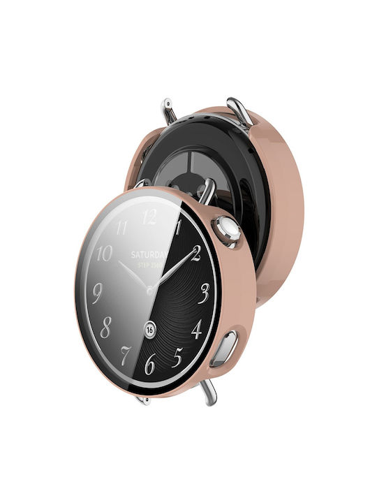 2 1 Husă + Sticlă Xiaomi Watch S4 41mm Roz