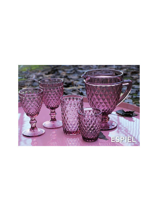 Espiel Tristar Set of Glasses Whiskey made of Glass in Purple Color 6pcs