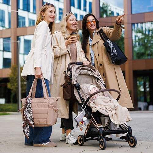 Babyono Shoulder Bag / Handbag Diaper Bag Cami Beige 45x12x30cm