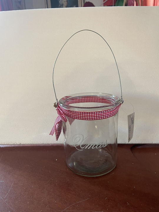 Christmas Vase Glass Transparent