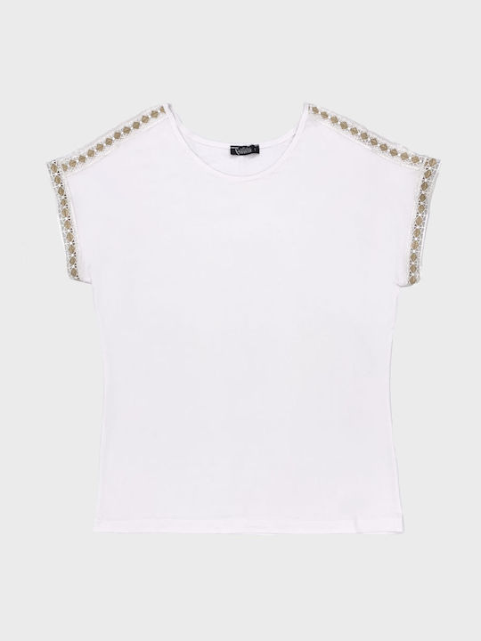 Women's Athletic Blouse White