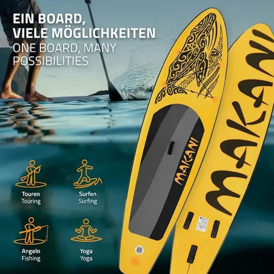 ECD Germany Makani Inflatable SUP Board with Length 3.2m Yellow