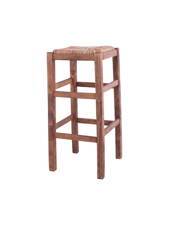 Stool Bar Wooden Walnut 37x37x80cm