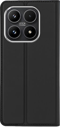 Dux Ducis Skin Книга Изкуствена кожа / Силикон Черен (Xiaomi 17)