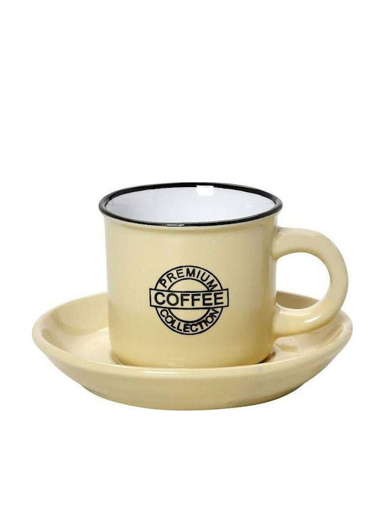 Espiel Coffee Coffee Cup Cappuccino Porcelain Yellow 300ml