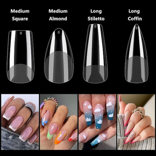 Soft Gel Връхчета за нокти Прозрачни IS-5052