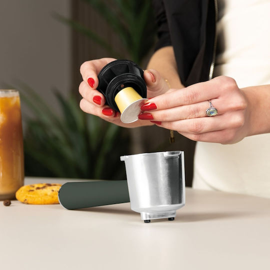 Berlinger Haus Μηχανή Espresso 950W Πίεσης 20bar Πράσινη BH-9857