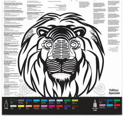 Sharpie Special Edition Lion Markere de Desen 0.9mm Set 20buc