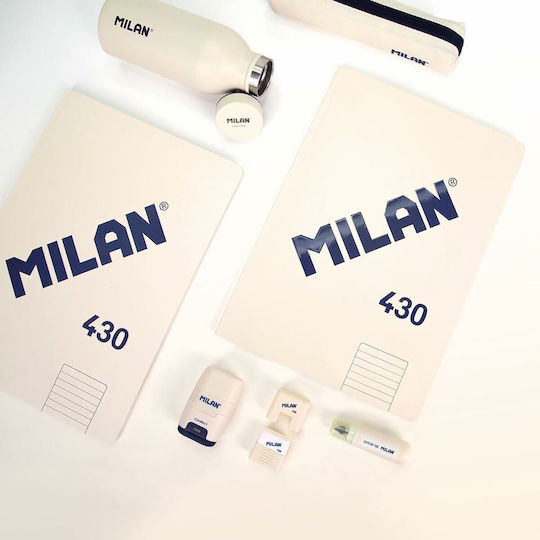 Milan Τετράδια Ριγέ Α4 48 Φύλλων Μπεζ 3τμχ