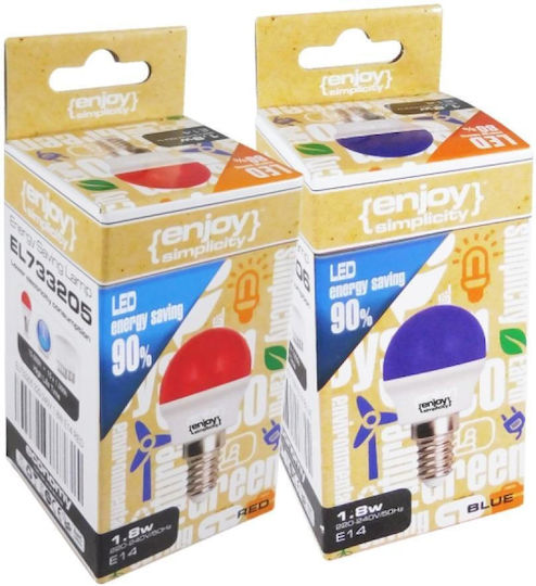 Elvhx Becuri LED 1.8W pentru Soclu E14 Galben 10buc
