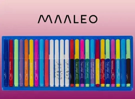 Maaleo Drawing Markers 20mm Set 25pcs