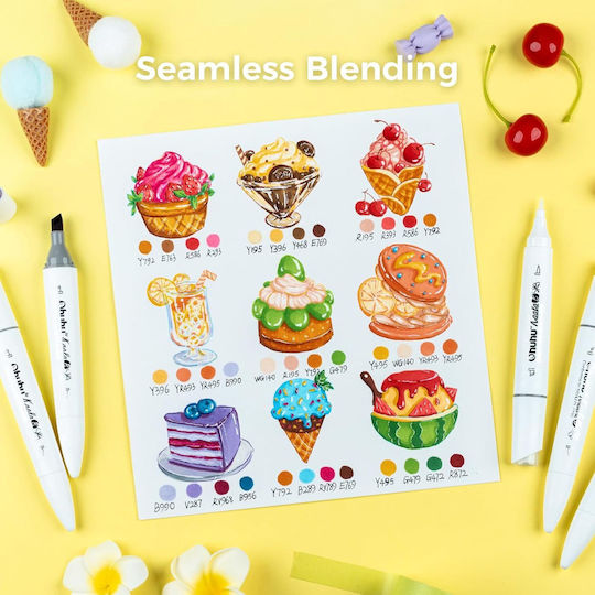 Ohuhu Kaala B Drawing Markers with Double Tip Set 60 Colours