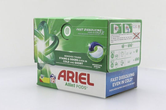 Ariel All In One Pods Mountain Spring Κάψουλες Πλυντηρίου Πιάτων