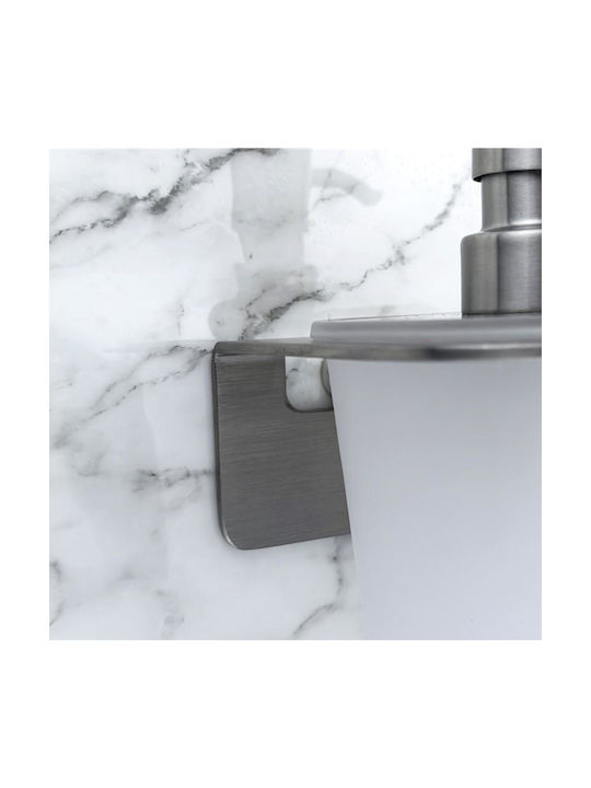 Inter Ceramic Επιτοίχιο Dispenser από Ανοξείδωτο Ατσάλι Γκρι 300ml