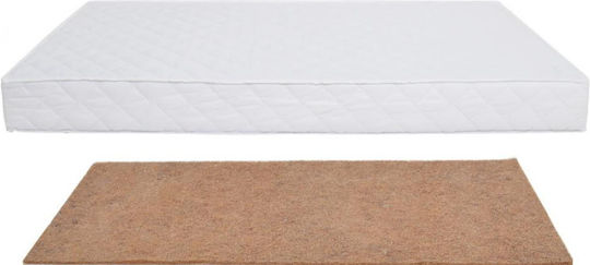 Smartic Στρώμα Κούνιας με Κοκοφοίνικα & Latex 70cmx140cmx12cm