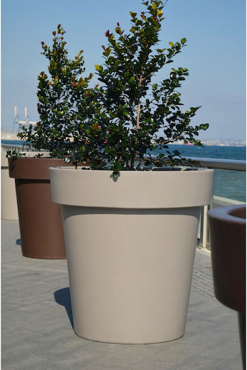 Atmosphera Atlas Leather Flower Pot Stone