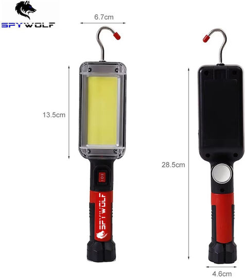 Spywolf Rechargeable Work Light with Extension Cord LED with Brightness up to 6000lm