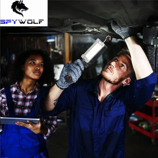 Spywolf Rechargeable Work Light with Extension Cord LED with Brightness up to 6000lm
