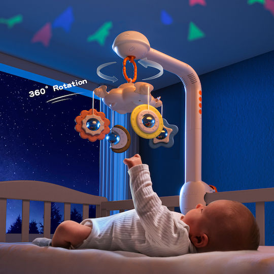 Tumama Kids Mobilă Pătuț cu Muzică și Proiector pentru 0++ Luni