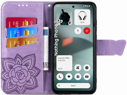 Book Synthetic Leather Purple (Nothing Phone (3))