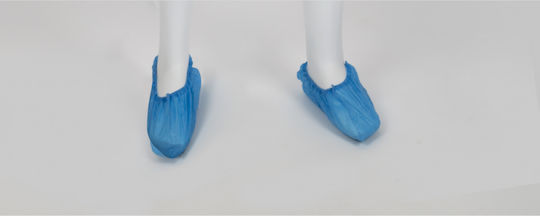 Disposable Shoe Covers in White Color Plastic 100pcs