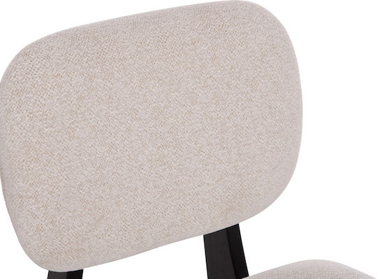 Bellisi Dining Room Fabric Chair Ecru 53x56x78cm