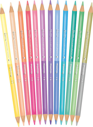 Colorino Coloured Pencils Pastel Colours 24 Colours