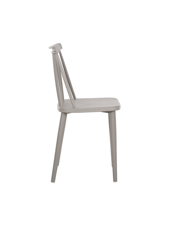 Vanessa Dining Room Metallic Chair Grey 42.5x44x81cm