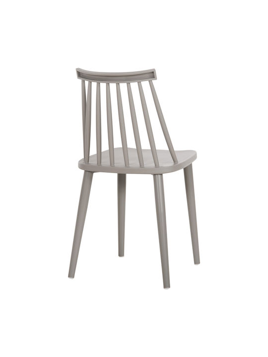 Vanessa Dining Room Metallic Chair Grey 42.5x44x81cm