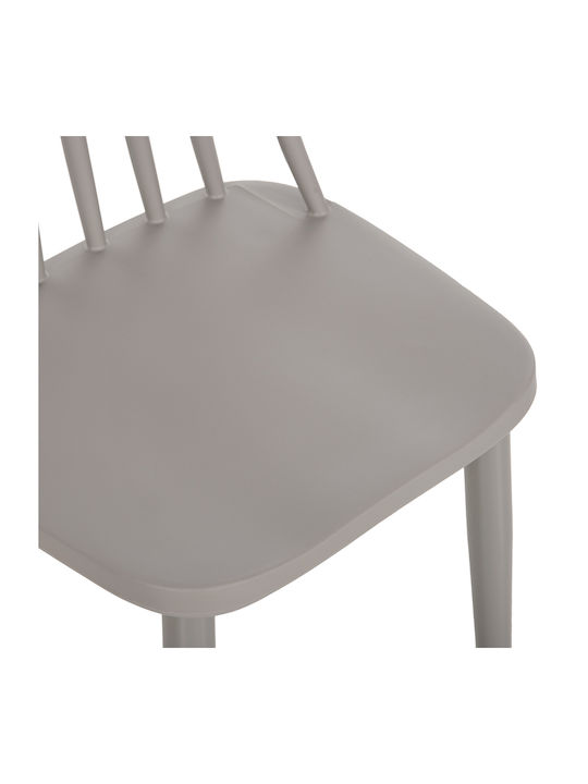 Vanessa Dining Room Metallic Chair Grey 42.5x44x81cm