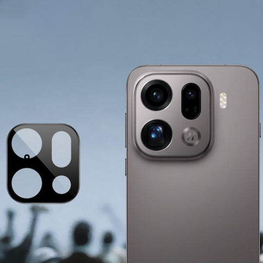 Techsuit Kameraschutz Membrane Black für das Oppo Find X9 Pro