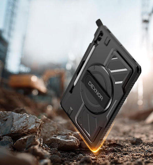 Dexnor Back Cover Rotating Durable Blacη (Samsung Galaxy Tab S9 FE+)
