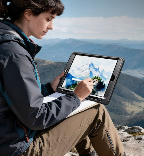 Dexnor Back Cover Rotating Durable Blacη (iPad 10.2" 2021/2020/2019 (9th/8th/7th gen.))