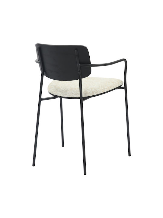 Vikki Председки Трапезария Black-ecru 1бр 54x54x75бр