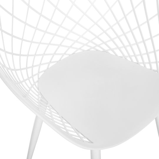 Ariadne Fotolii Sala de mese din Polipropilenă Alb 1buc 62x54x81buc
