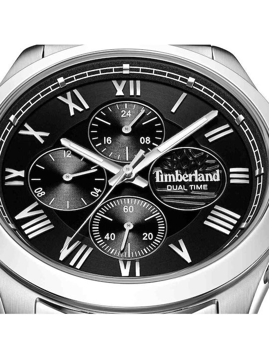 Timberland Timberland Men's Watch 44mm Battery with Silver Metal Bracelet