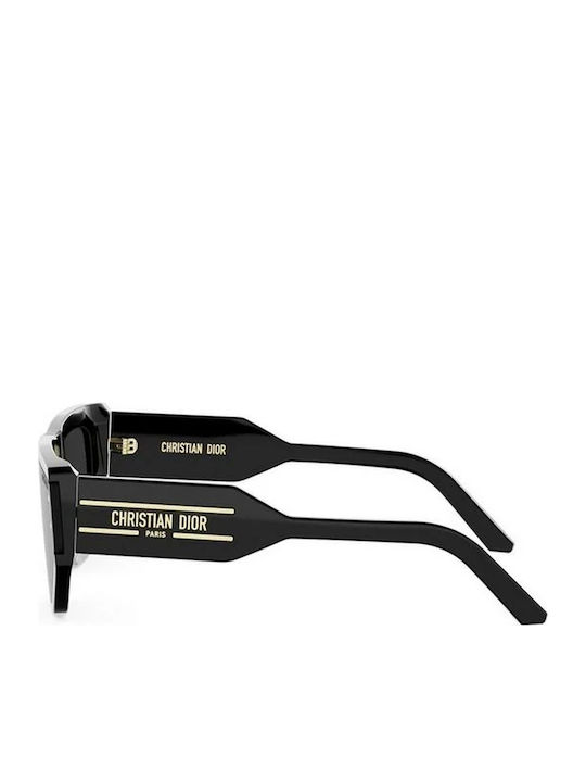 Dior Unisex Γυαλιά Ηλίου με Μαύρο Κοκκάλινο Σκελετό και Μαύρο Φακό S15I 10A0 01A
