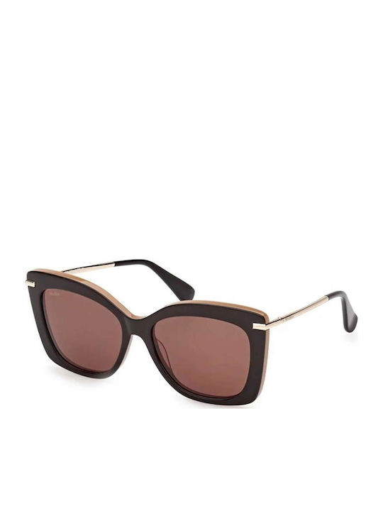 Max Mara Sunglasses Μαύρα with Mixed Frame & Brown Lens Max Mara Sunglasses Μαύρα with Mixed Frame & Brown Lens