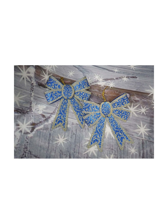 Ornament suspendat Fundă Plastic Albastru 13x18buc Set 2buc