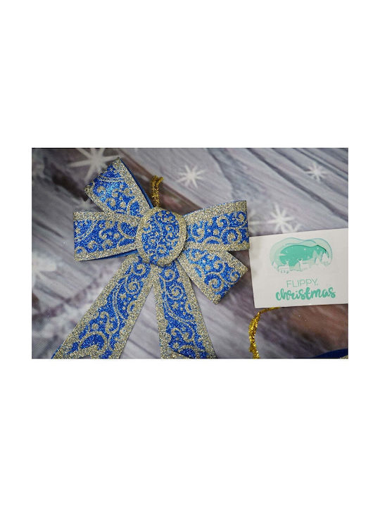 Ornament suspendat Fundă Plastic Albastru 13x18buc Set 2buc