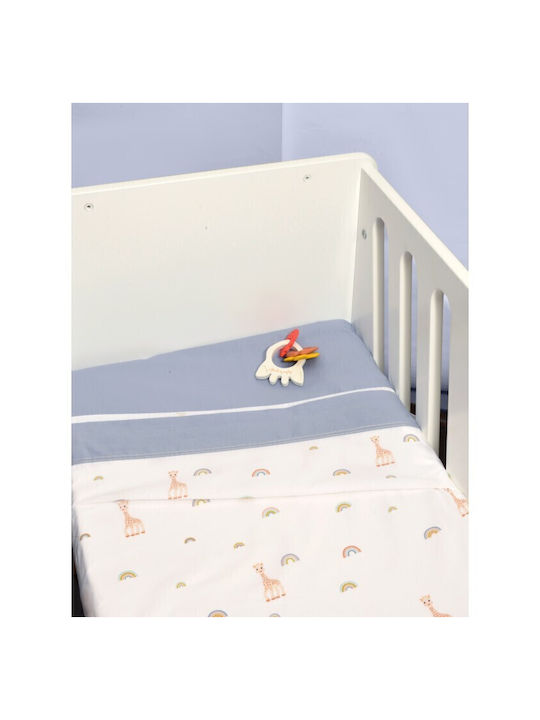 Baby Oliver Baby Sheets Set Cradle Cotton Blue 75x110cm 2pcs