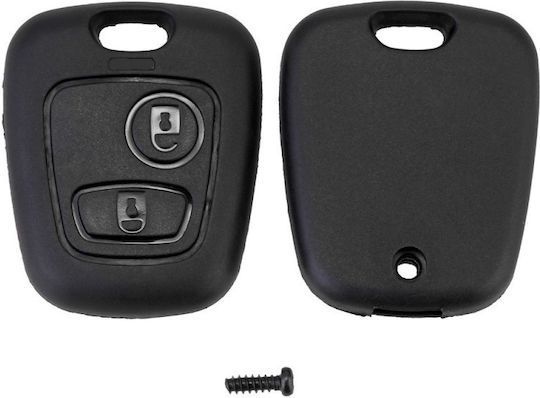 Husă Cheie Auto Techstar Compatibilă Citroen C3 C2 C1 206 307 407 2 Butoane Fără Lamă