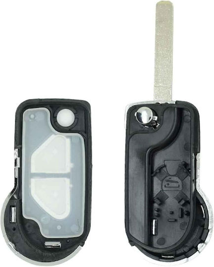 Husă Cheie Auto Tip Briceag 2 Butoane Compatibil Citroen Ds3 C3 Va2 Lamă